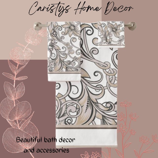 Conjunto De Toalhas Descorante floresce multicores (Criador carregado)