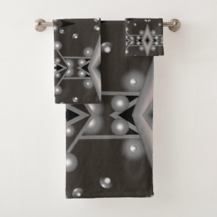 Conjunto De Toalhas Desempenho Estelar Design de Arte Abstrata Moderna