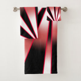 Conjunto De Toalhas Desenho de Cor do Gradiente da Perspectiva de Ener