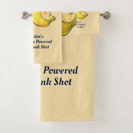 Conjunto De Toalhas Desenho Desportivo de Bananas Energéticas Fruitári