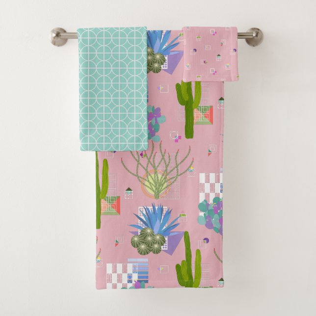 Conjunto De Toalhas Deserto Moderno do meio século (Insitu)