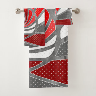 Conjunto De Toalhas Design abstrato, pintura moderna, formas espirais