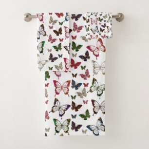 Conjunto De Toalhas Design-borboleta-primavera