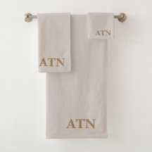 Design castanho na moda moderno, iniciais Elegante