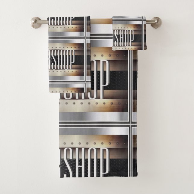 Conjunto De Toalhas design de barbeiro (Insitu)