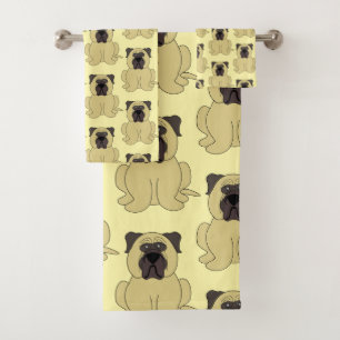 Conjunto De Toalhas Design de Cachorro Bulmastiff