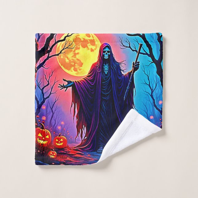 Conjunto De Toalhas Design de Chamada da Morte da Lua Spooky (Pano de lavar)