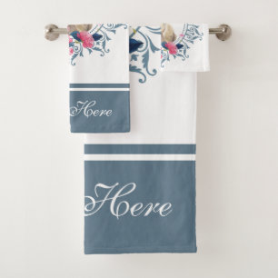 Conjunto De Toalhas design de Coelho com Páscoa Floral