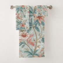 Design de Elegância Tropical Floral Vintage Costei
