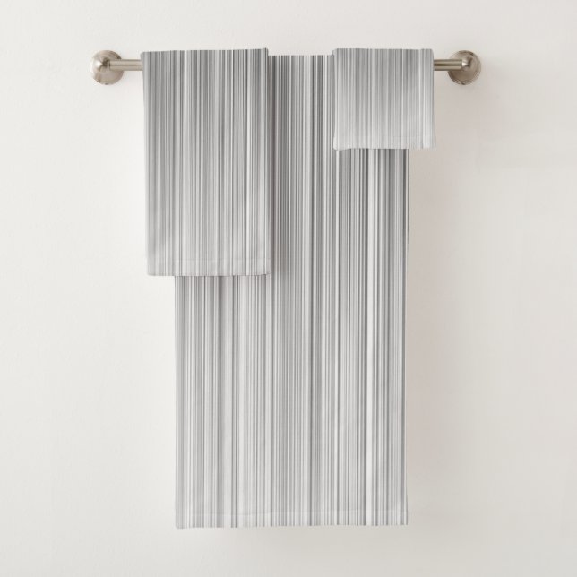 Conjunto De Toalhas Design de linha branca e preta (Insitu)