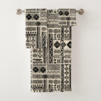 Conjunto De Toalhas Design de Mudcloth Moderno e Elegante