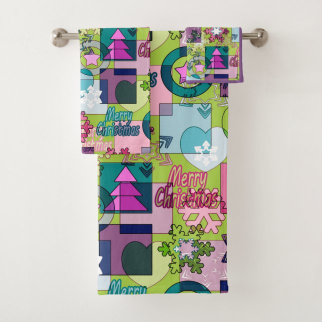 Conjunto De Toalhas Design de Natal (Insitu)