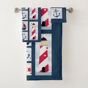 Conjunto De Toalhas Design de navegação náutica