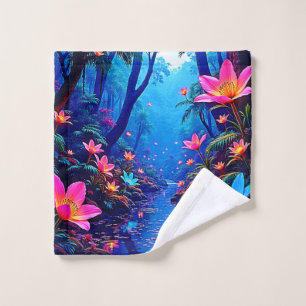 Conjunto De Toalhas Design de Oásis da Selva Eetérea