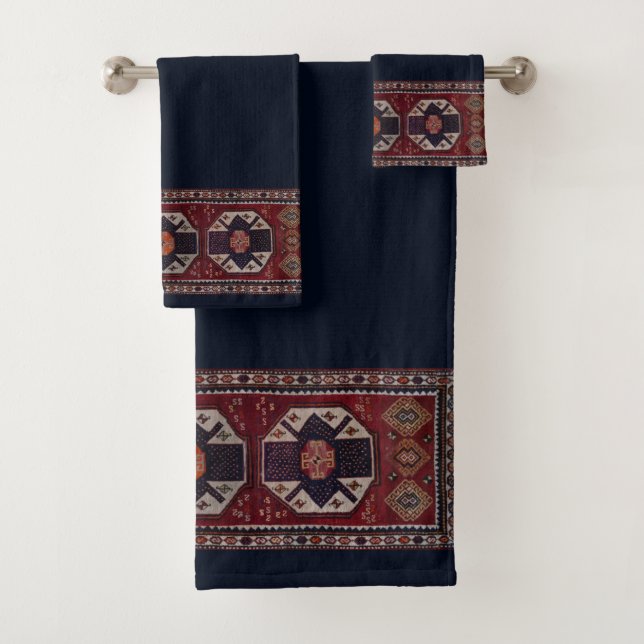 Conjunto De Toalhas Design de tapete antigo (Insitu)