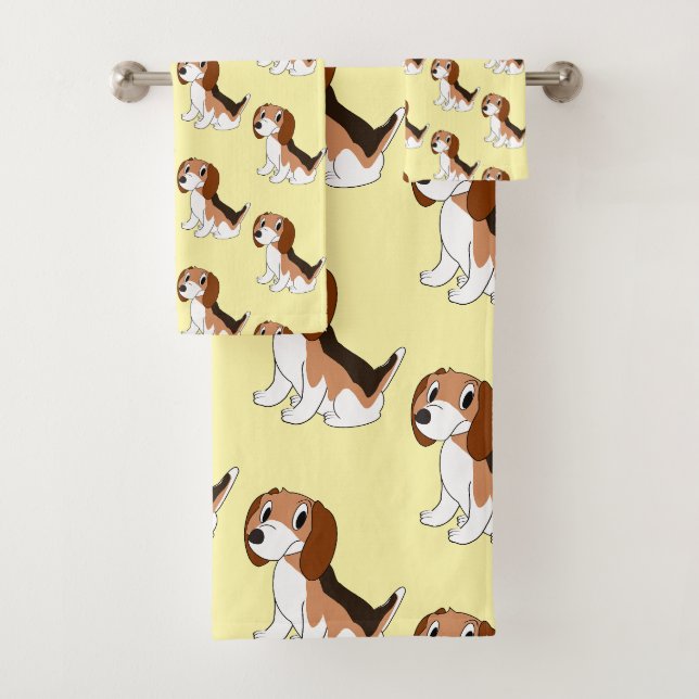 Conjunto De Toalhas Design do Cachorro do Beagle (Insitu)