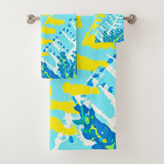 Conjunto De Toalhas Design Floral vibrante (Insitu)