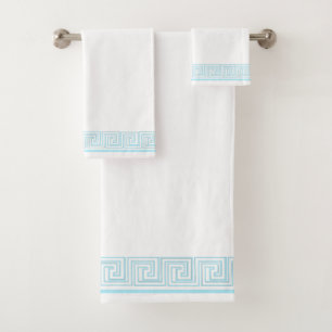 Conjunto De Toalhas Design Grecian azul do friso