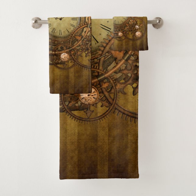 Conjunto De Toalhas Design maravilhoso do steampunk (Insitu)