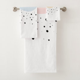 Conjunto De Toalhas Design mínimo com pontos