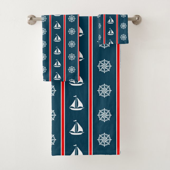 Conjunto De Toalhas Design náutico (Insitu)