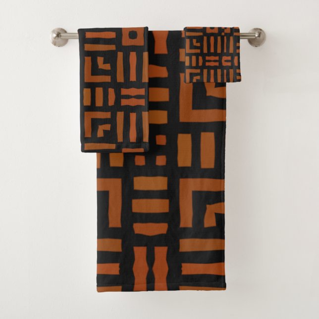 Conjunto De Toalhas Design Quente Africano (Insitu)