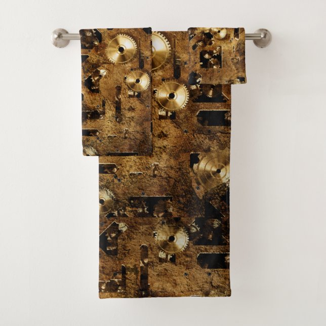 Conjunto De Toalhas Design Steampunk legal (Insitu)