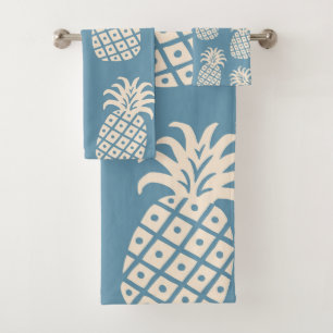 Conjunto De Toalhas Design tropical do guincho de abacaxi