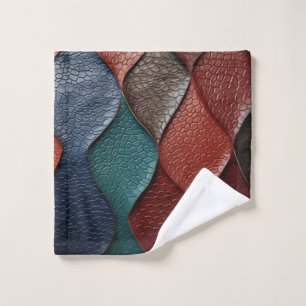 Conjunto De Toalhas Designs artísticos de textura de couro
