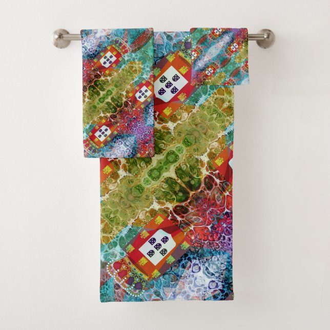 Conjunto De Toalhas Designs portuguesas (Insitu)