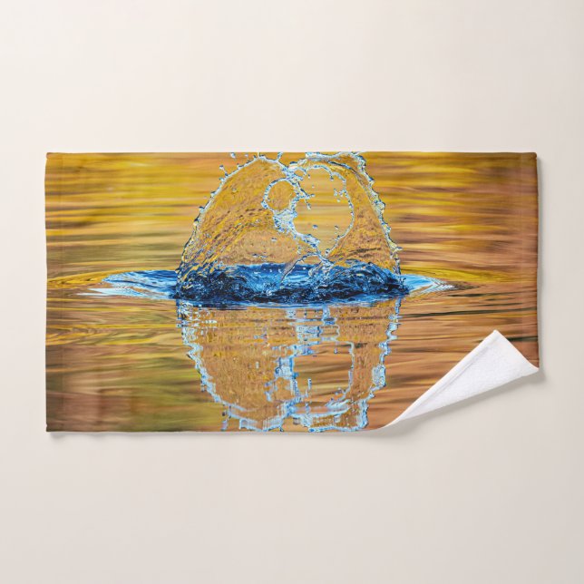 Conjunto De Toalhas Despejo na noite de outono (Toalha de mão)