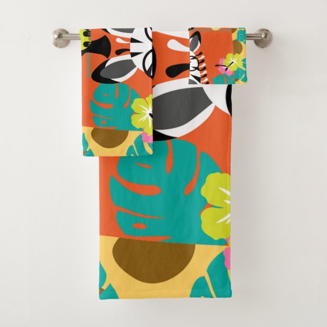 Conjunto De Toalhas Desperdício de animais da selva (Insitu)