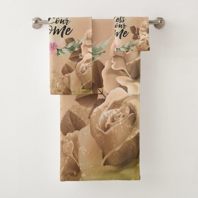 Conjunto De Toalhas Deus abençoe nossa casa (Insitu)