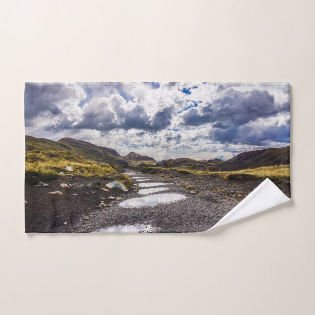 Conjunto De Toalhas Dia da Chuva em Torres Del Paine NP (Toalha de mão)