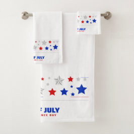 Conjunto De Toalhas Dia da Independência em 4 de julho