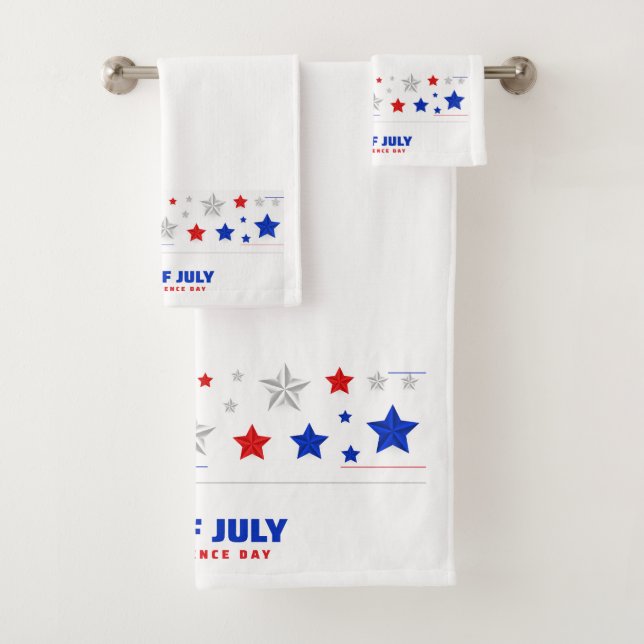 Conjunto De Toalhas Dia da Independência em 4 de julho (Insitu)