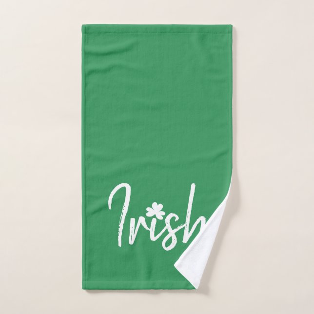 Conjunto De Toalhas Dia de São Patrício de Shamrock irlandês (Toalha de mão)