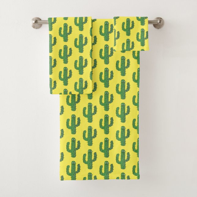 Conjunto De Toalhas Dia dos Cactos Felizes Mortos (Insitu)