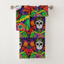 Conjunto De Toalhas Dia dos Mortos