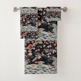 Conjunto De Toalhas Dinastia Pheasant & Quing Ouro /China imperial