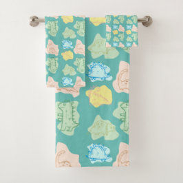 CONJUNTO DE TOALHAS DINOSSAUR