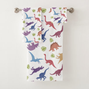 Conjunto De Toalhas Dinossauro Padrão Kid ou Banheira Infantil
