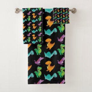 CONJUNTO DE TOALHAS DINOSSAUROS