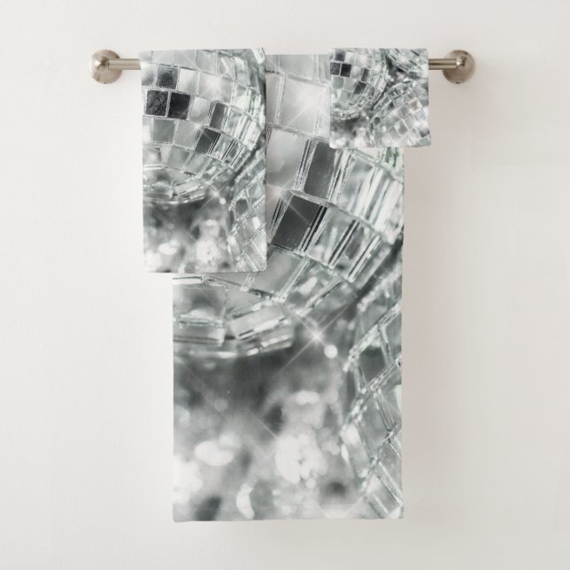 Conjunto De Toalhas Disco Balls Glam #1 #retro #wall #art (Insitu)