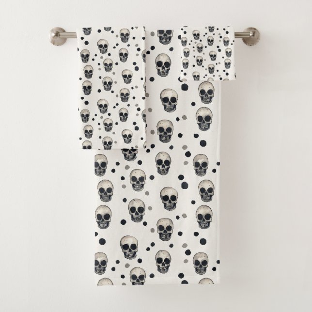 Conjunto De Toalhas Dispersão do crânio - Ecos do Invisível (Insitu)