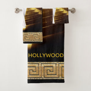 Conjunto De Toalhas Diva do Cinema Mudo Hollywood Regency
