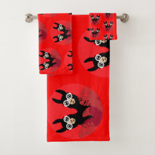 Conjunto De Toalhas Diversão Llama Alpaca Home