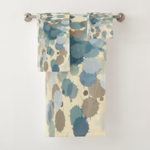 Conjunto De Toalhas Diversão no Verão Spray Oceânico Arte Abstrata