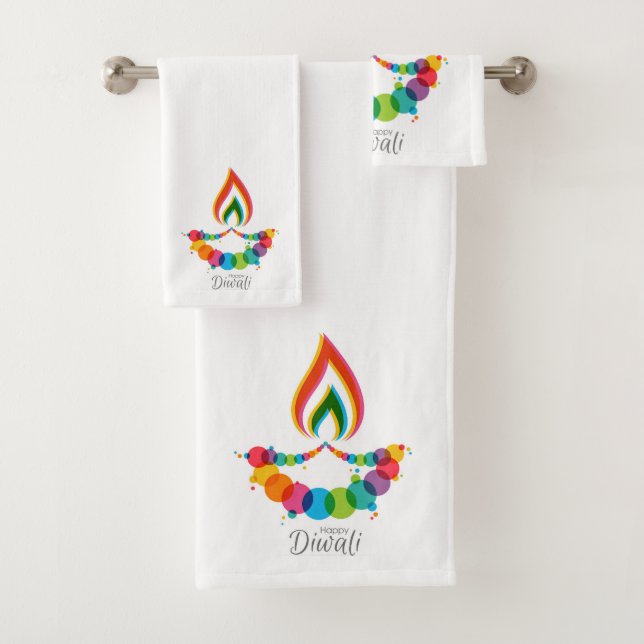 Conjunto De Toalhas Diwali Bath Towel Set (Insitu)