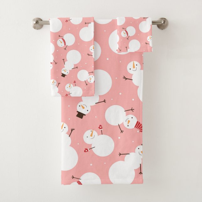 Conjunto de Toalhas do Bandeja do Homem de Neve Na (Insitu)